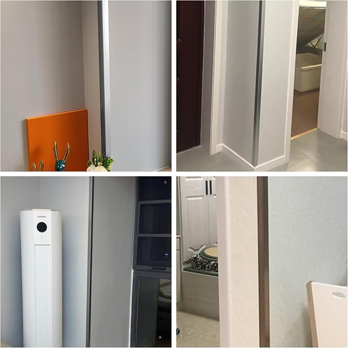 10pcs 48"L*0.98"W Aluminum Self-Adhesive Wall Corner Protectors, Wall Furniture - Image 5