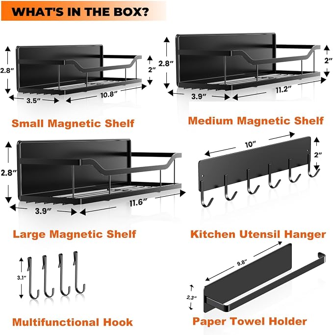 5 Pack Multifunctional Magnetic Shelves - Image 2