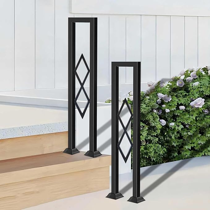 U-Shaped Stair Handrail, Porch Deck Loft Corridor Safety Non-Slip Support Poles - Image 3