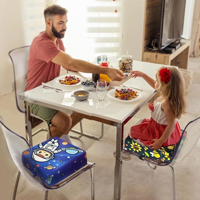 Toddler Booster Seat for Dining Table, Portable Booster Seat for Kitchen Chair - Image 2