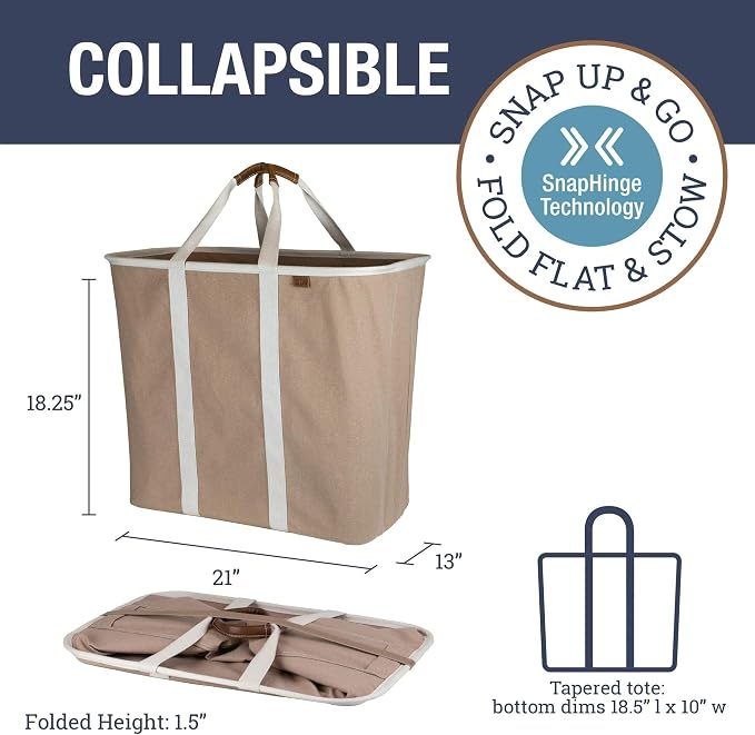 CleverMade Collapsible Laundry Caddy - Image 2