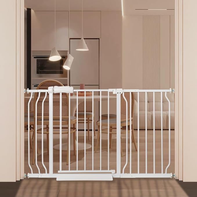Extra Wide Baby Gate 48.03-52.76 Pressure Mounted, Child Dog Pet Safety Gates by Unknown