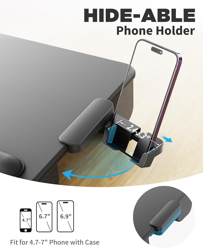 SAIJI Laptop Lap Desk, Portable Laptop Desk - Image 3