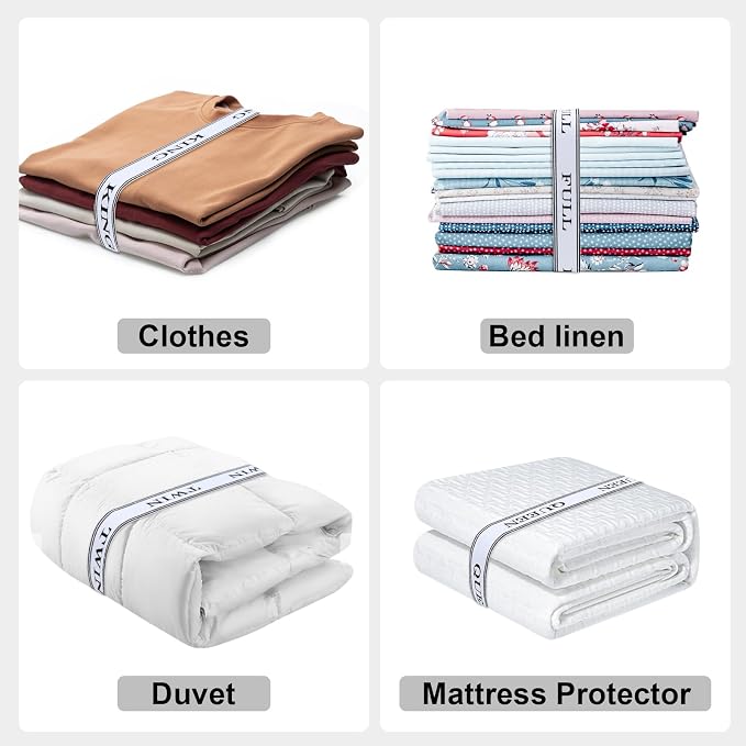 Bed Sheet Organizer Bands with Hook and Loop Adjustable Sheet Organizers and - Image 6