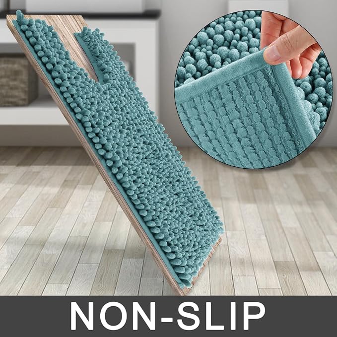 Yimobra Toilet Rug U Shaped Washable 24x24 Inch - Image 4