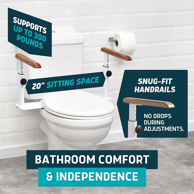 Lunderg Toilet Safety Rails for Seniors - Image 7