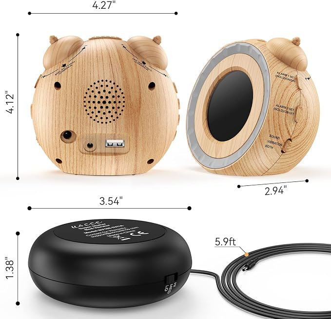 uscce Dual Extra Loud Alarm Clock - Image 9