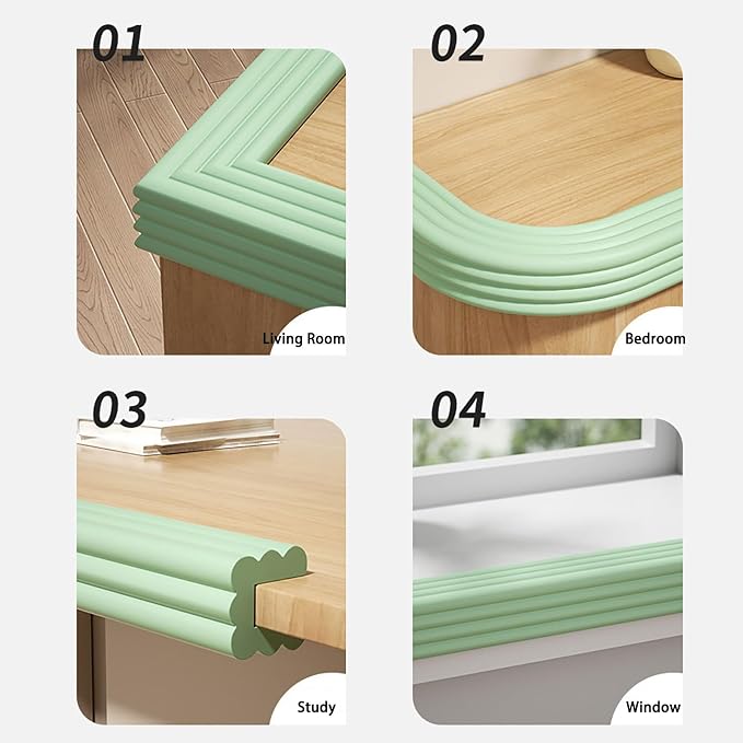 Edge Corner Protector, W-Shaped Sharp Edge Safety Corner Edge Foam Padding - Image 7