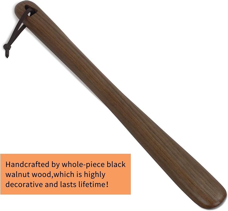 Luxdecor Long Handled Wooden Shoehorns-24in Wooden Long Handle Shoe Horn - Image 6