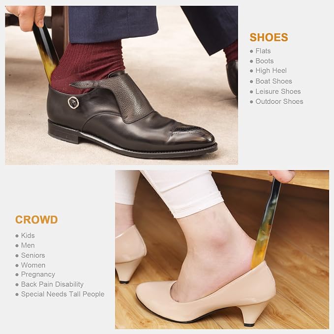 Shoe Horn, Hand Crafted Natural Tibetan Yak Horn Shoe Horns - Image 5