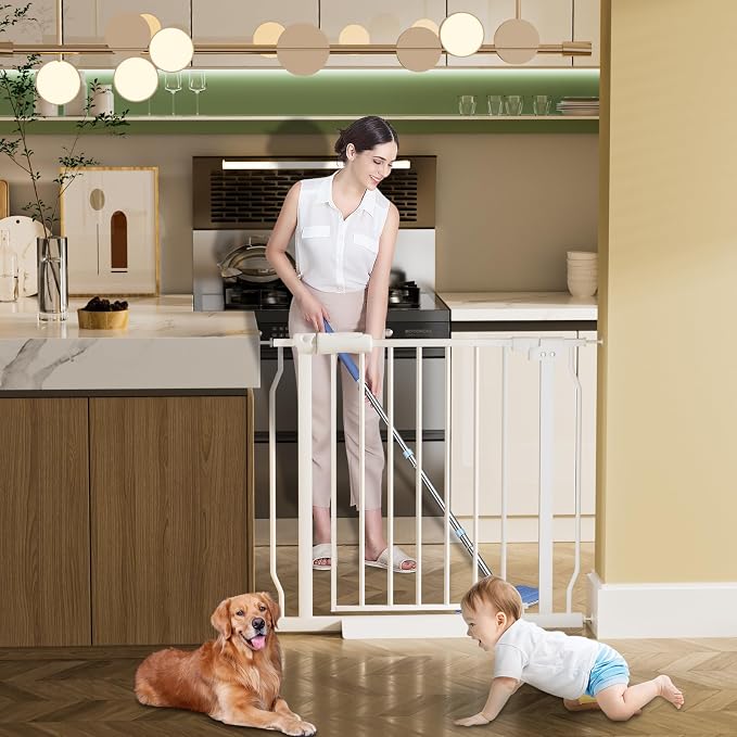 HOOEN Wide Baby Gates for Doorway Stairs Indoor Child Gate for Kid or Pet Dogs - Image 5
