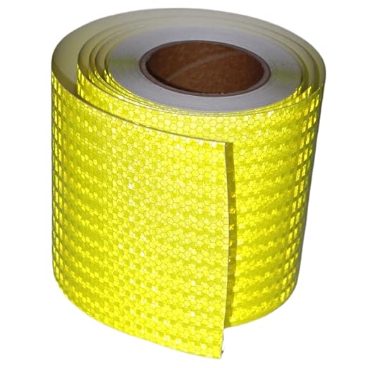 Fluorescent Yellow Reflective Tape Outdoor Waterproof 6 inch, High Visibility by tuyrchu