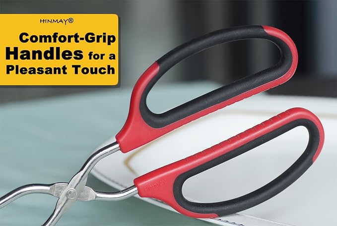 Stainless Steel Kitchen Scissor Tongs Set - Image 5