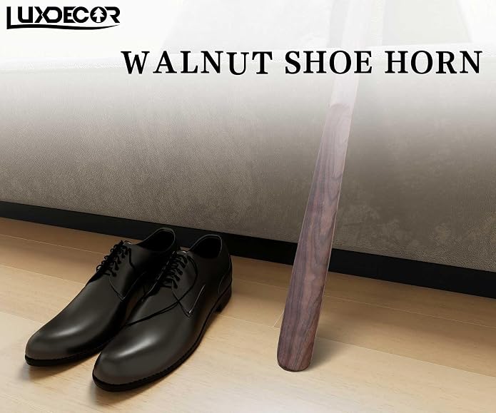 Luxdecor 2 Pack Long Handle Wood Shoe Horn - Image 4