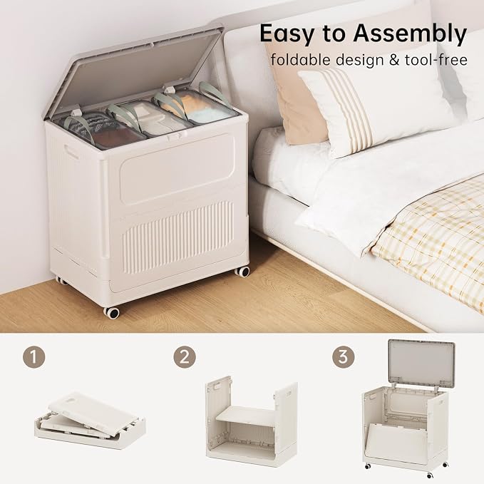 HAIXIN HOME 130L Stackable Storage Bin - Image 8