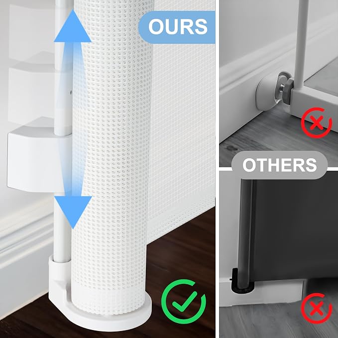150 inches Retractable Baby Gate, 34 inches Tall Extra Wide Safety Gate - Image 5