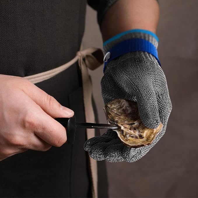 Cut Resistant Glove Food Grade, Stainless Steel Mesh Metal Knife Cutting Glove - Image 6
