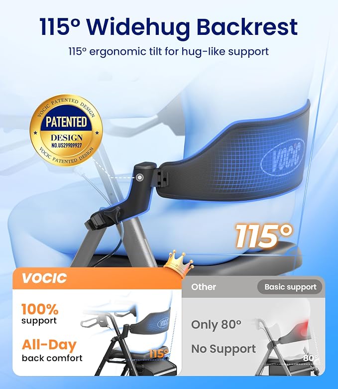 VOCIC Walkers for Seniors, Z21 Rollator Walker - Image 3