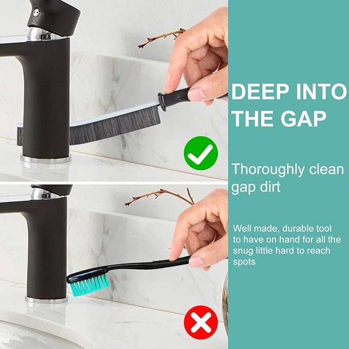 Crevice Cleaning Brush，Hard-Bristled Grout Brush，2024 New Multifunctional Gap - Field & Grace