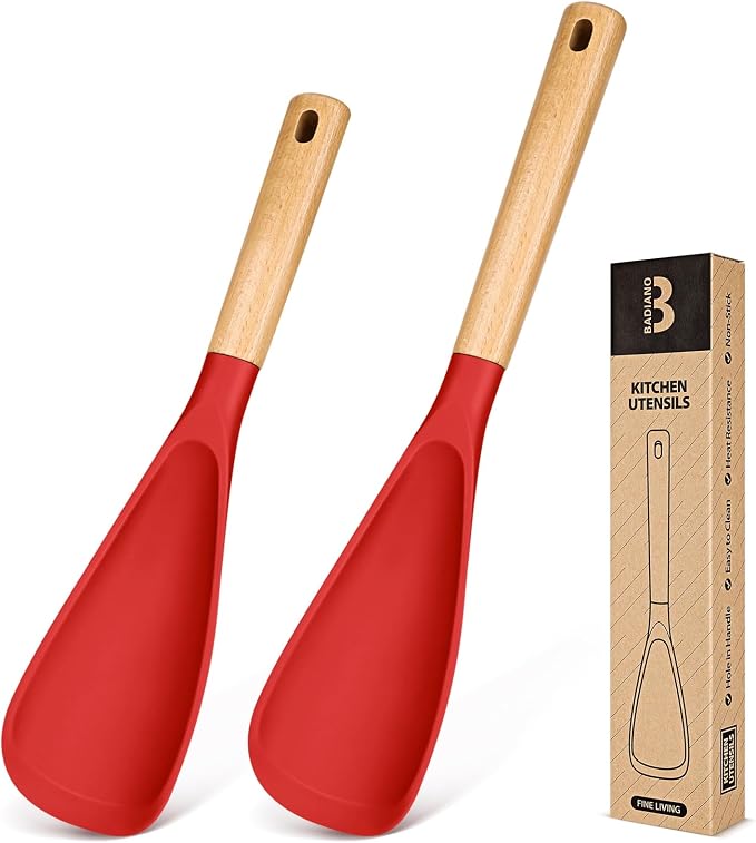 Multifunction Spatula Spoon for Nonstick Cookwares, Sturdy BPA-Free Matte by BADIANO