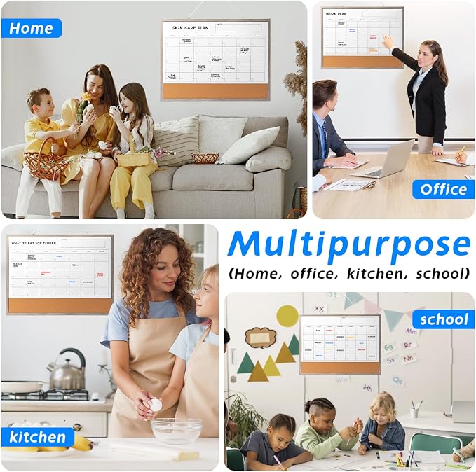 Dry Erase Calendar Whiteboard, Reusable Monthly Planner - Image 6
