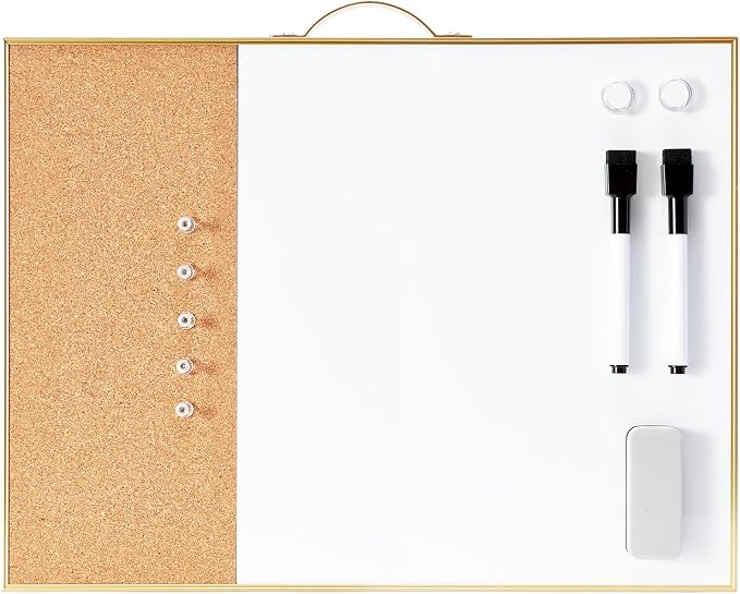 Small Cork Board Whiteboard Combo by TSJOFFICE