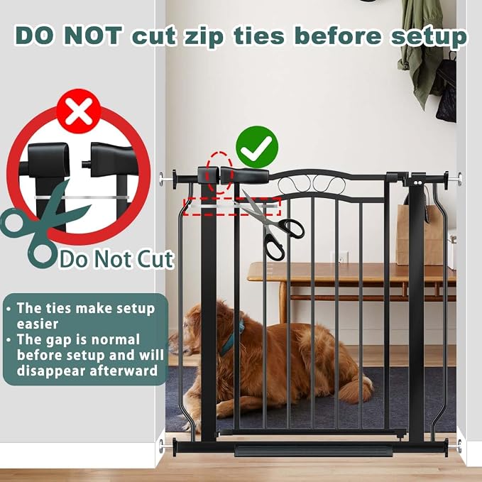 Fairy Baby 62.5"-71.6" Extra Wide Baby Gate Pressure Mount, Long Large Dog Gate - Image 8