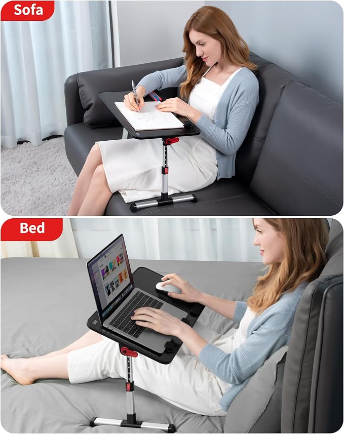 Laptop Desk Table, SAIJI Adjustable Laptop Stand, Portable Lap Desks - Image 6