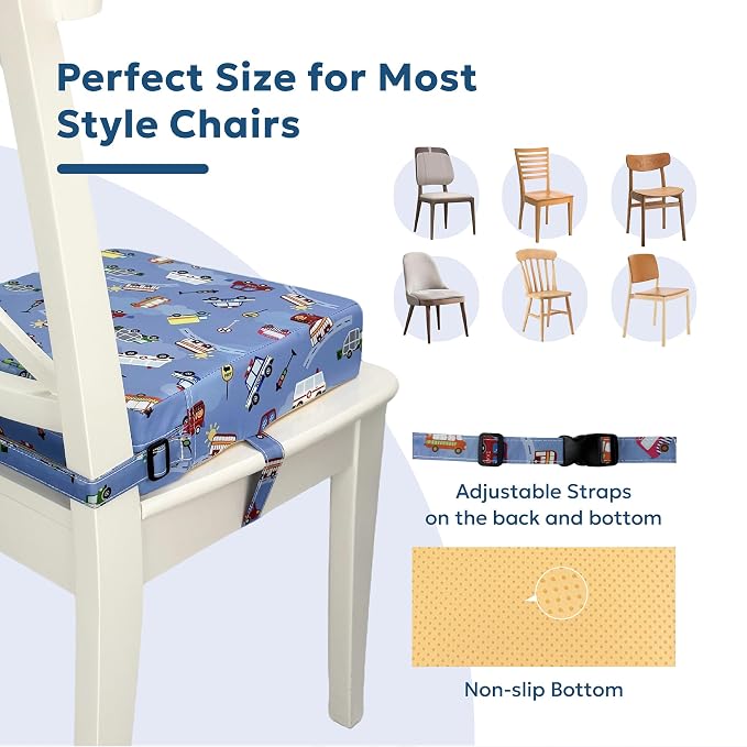Toddler Booster Seat for Dining Table, Portable Kids Booster Seat - Image 3