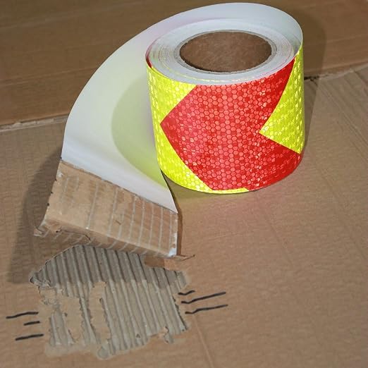 Reflective Tape 4 inch X 166 feet, Outdoor Waterproof Hazard Conspicuity Safety - Image 2