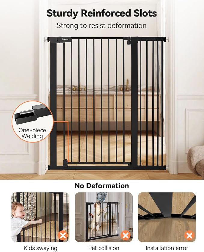 COMOMY 42" Extra Tall Baby Gate - Image 4
