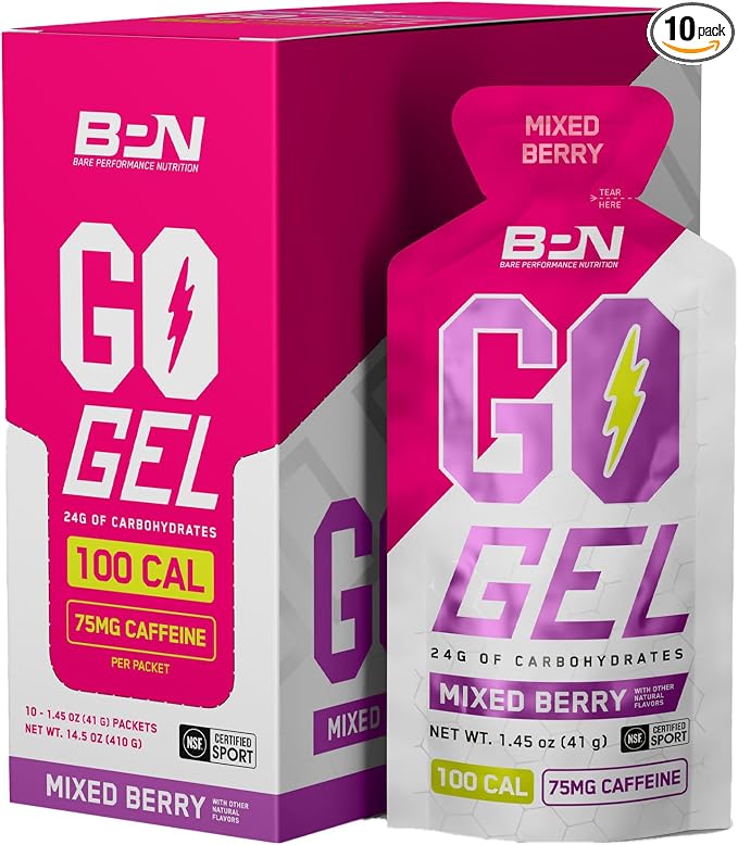 BARE PERFORMANCE NUTRITION, BPN Go Gel Endurance, 24g of Carbohydrates & 100 by BarePerformanceNutrition
