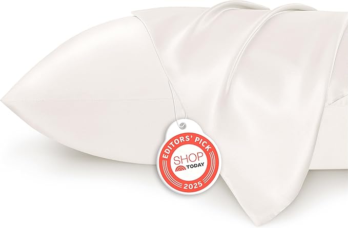 Bedsure Satin Pillowcase 2 Pack Similar to Silk Pillow Cases Standard Size by BEDSURE