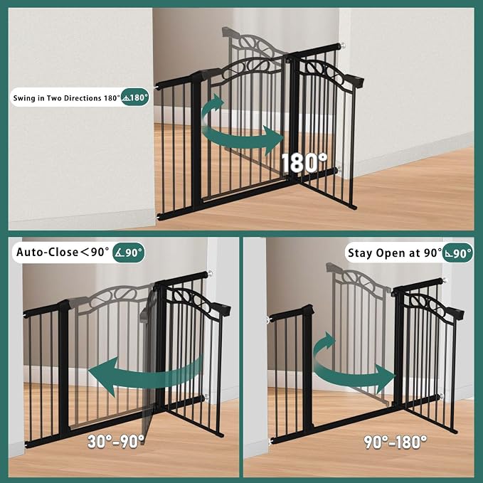 Fairy Baby 57.1"-59.8" Extra Wide Baby Gates - Image 4