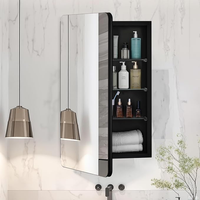 VEVOR Medicine Cabinet, 16.5 x 27.5 inch, Medicine Cabinet - Image 2