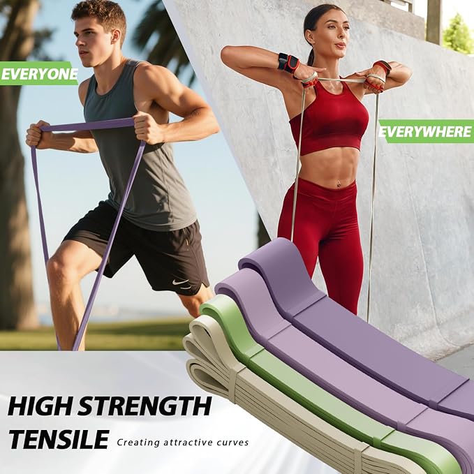 LEEKEY Resistance Bands, Exercise Bands, Pull Up Assist Bands - Image 4