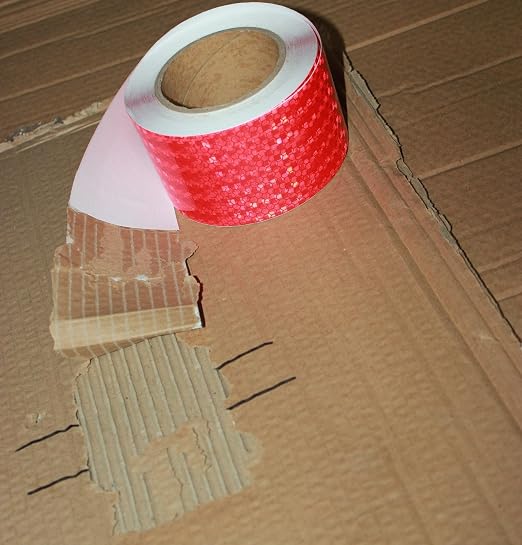 Red Reflective Tape Outdoor Waterproof 3 inch, High Visibility Hazard - Image 2