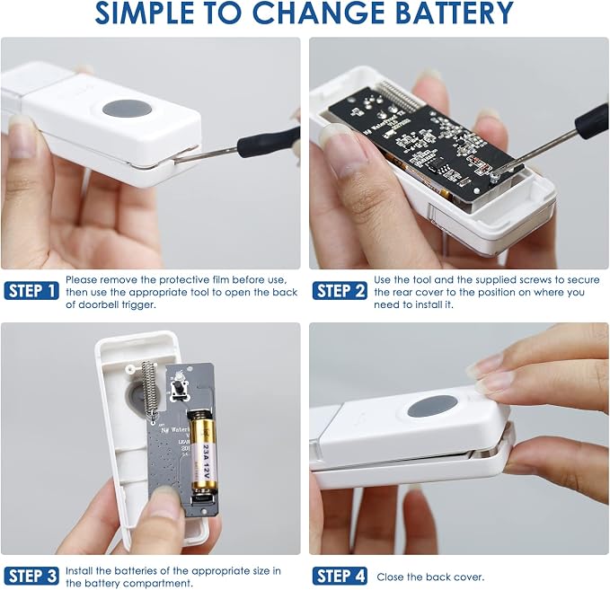 Wireless Doorbell with 2 Receivers 2 Buttons - Image 9