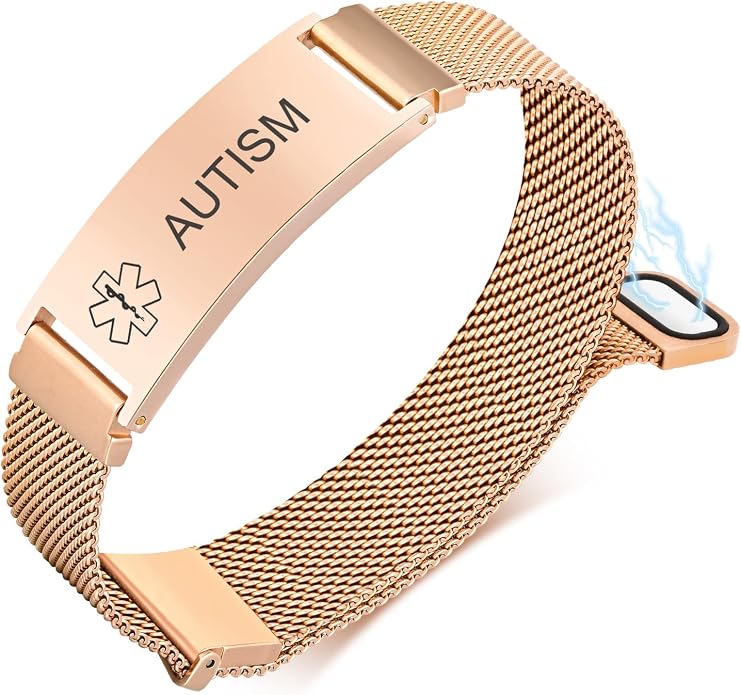 VNOX Medical Alert Id Bracelet for Men Women, Custom Engraving Adjustable by VNOXJEWELRY