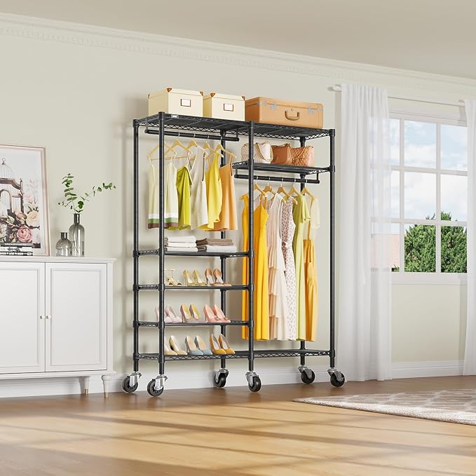 VIPEK R4 Garment Racks Heavy Duty Clothes Rack -620lb Capacity Metal Frame - Image 7