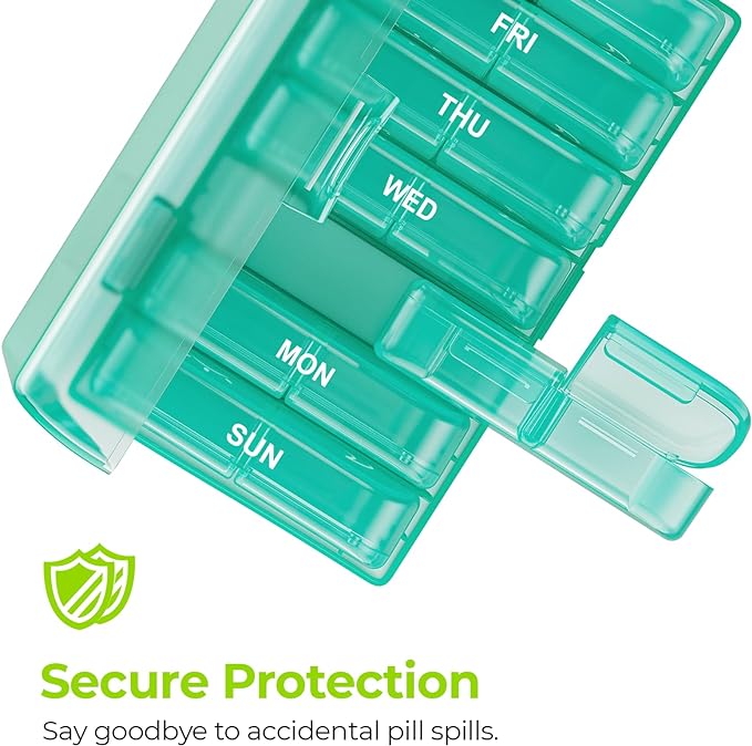 AUVON XL Weekly Pill Organizer 2 Times a Day, Pill Box 7 Day - Image 4