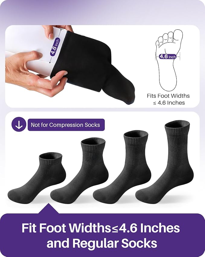 KEKOY 4.6INCH Sock Aid for Putting on Socks, Wide Sock Assistant Device No - Image 4