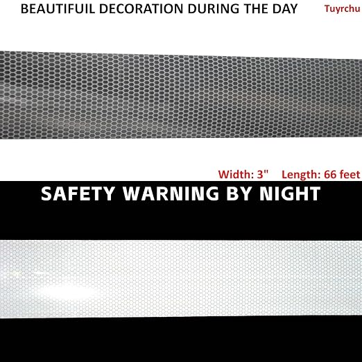 Silver Reflective Tape Outdoor Waterproof 3 inch, High Visibility Hazard - Image 3