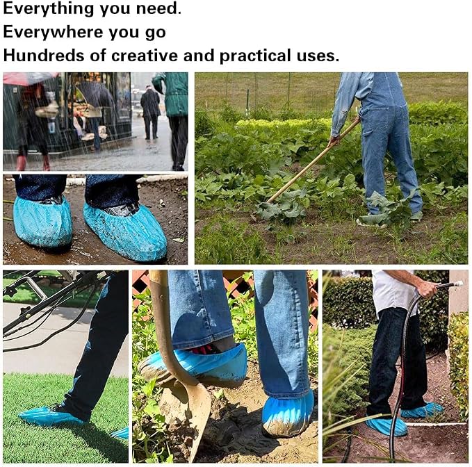 Tomus-UNI Shoe Covers Disposable 200 Pack | Non-Slip, Indoor | Protect Your Home - Image 5