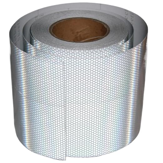 Silver Reflective Tape Outdoor Waterproof 6 inch, High Visibility Hazard by tuyrchu