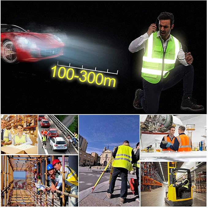 YOWESHOP High Visibility Safety Vest Custom Your Logo Protective Workwear 5 - Image 4