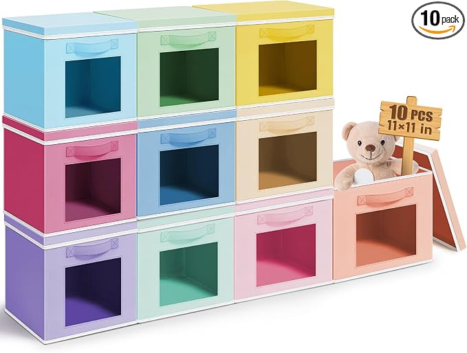 10 Pcs Fabric Storage Cube by Threehoney