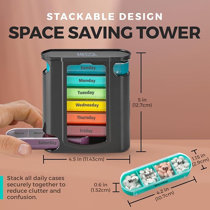 Stackable Daily Pill Organizer - Image 6