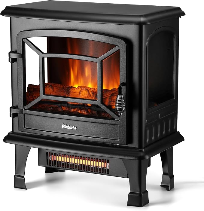 TURBRO Suburbs 20 in. Electric Fireplace Infrared Heater by TURBRO