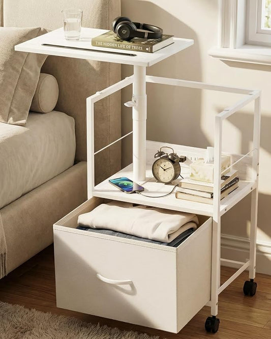 Swivel Lift Top Nightstand by Faesun